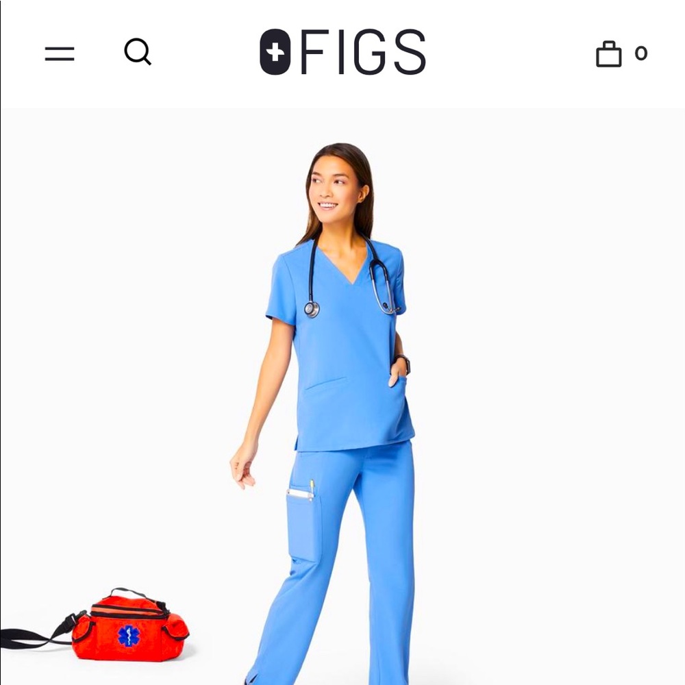 FIGS in Ceil Blue- Set